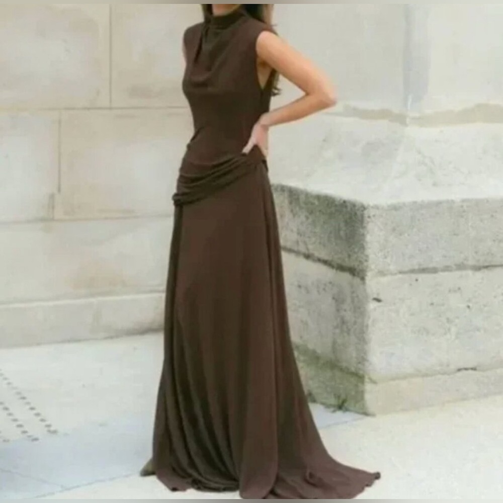 L’academie By Marianna Amouge Brown Gown